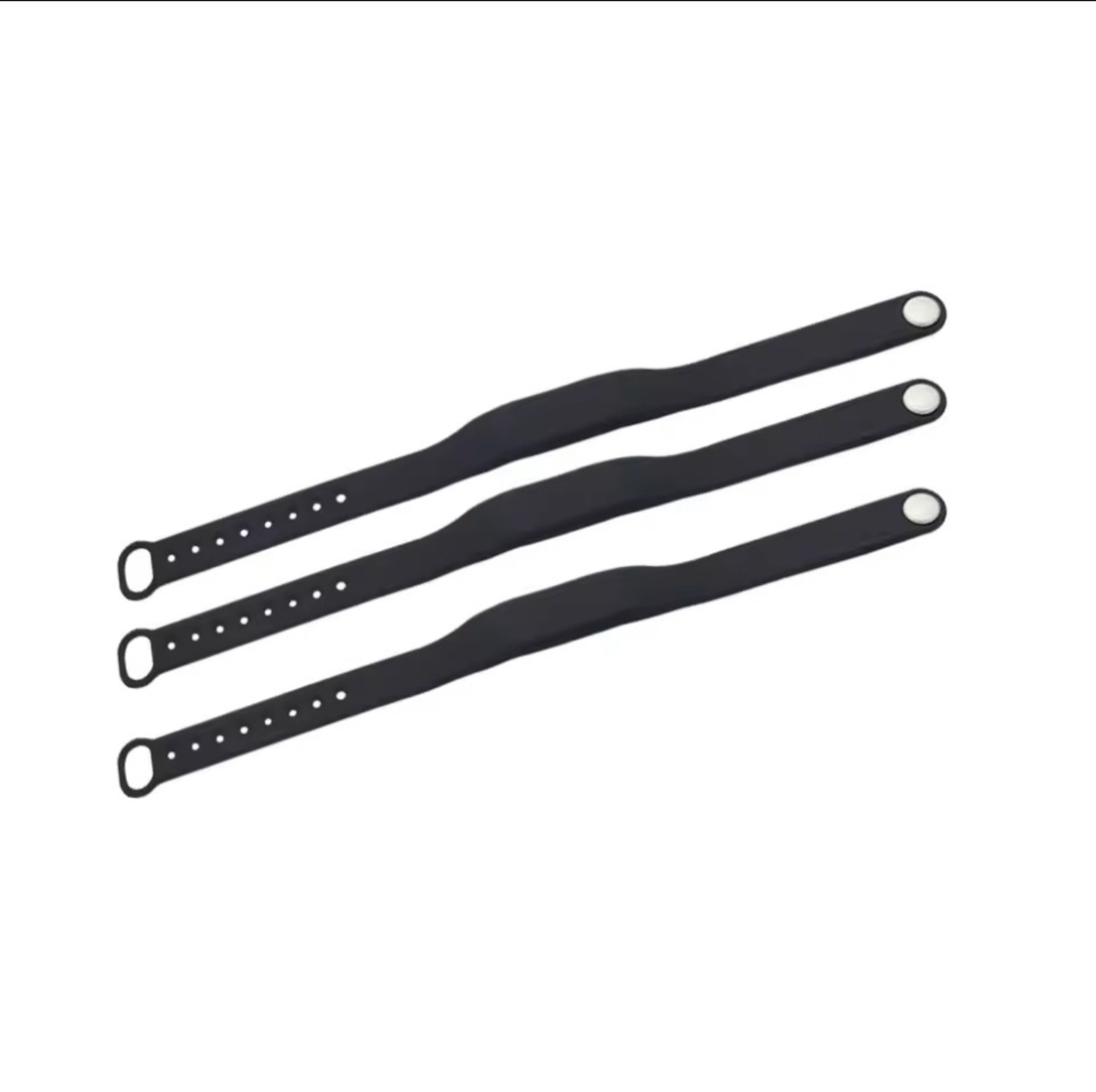 Slim black NFC wristband